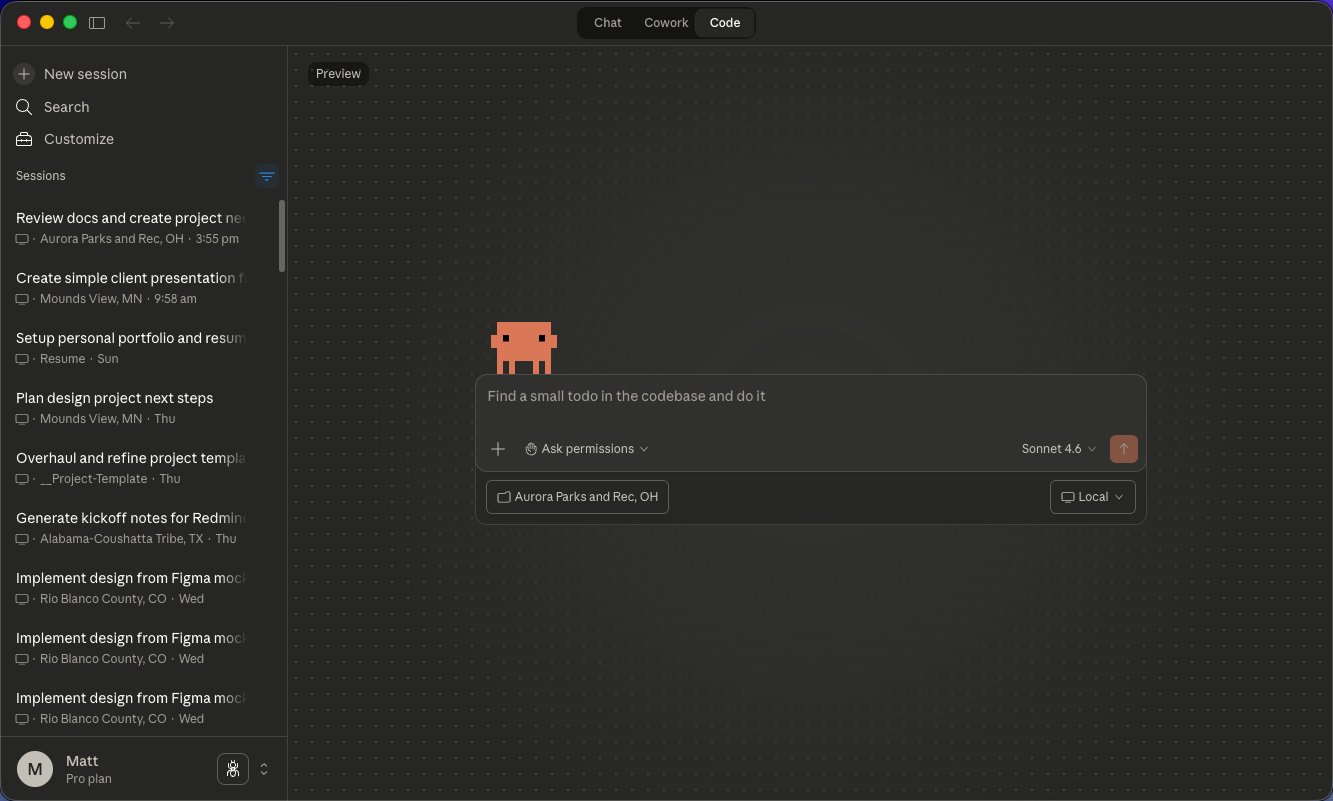 AI task management interface — organizing and executing multi-step design workflows