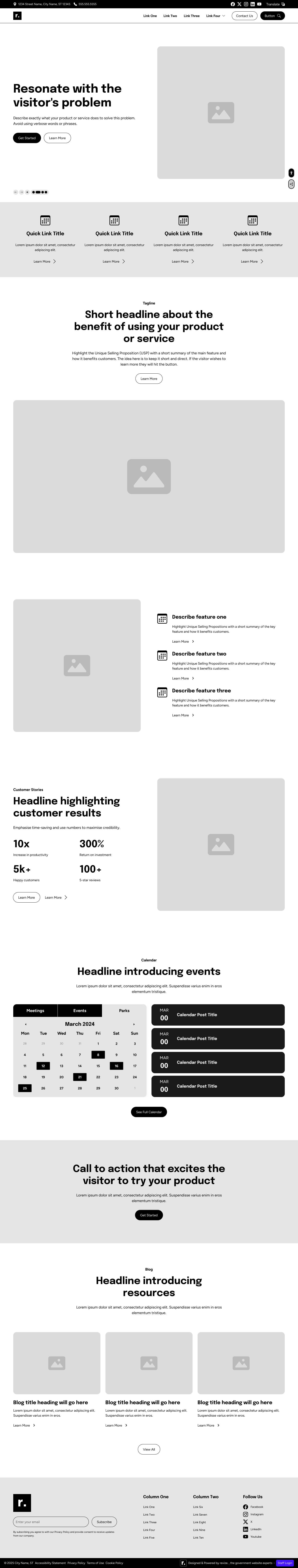 Revize Design System overview — component library, variables panel, and token structure